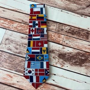 Fratello Hand Made World Flag Tie